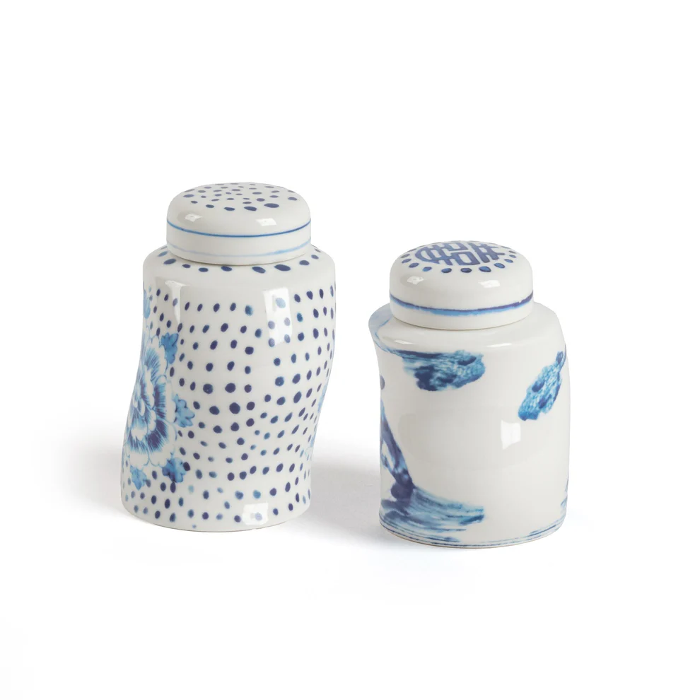 seletti x diesel porcelianinė druskinė ir pipirinė "dots & ginger" seletti x diesel porcelianinė druskinė ir pipirinė "dots & ginger"