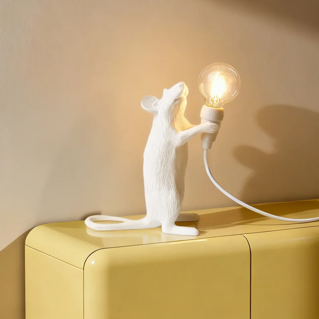 mouse lamp white technology yellow cabinet. mouse lamp white technology yellow cabinet.