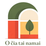 o čia tai namai logo