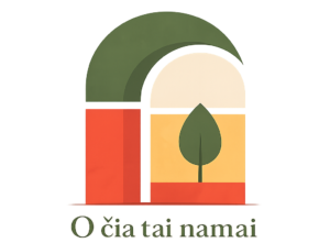 ociatainamai logo o čia tai namai logo