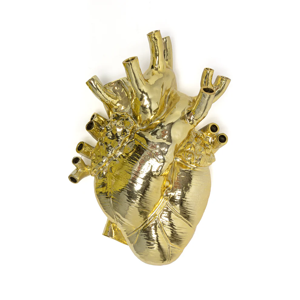 seletti dekoratyvinė vaza "love in bloom gold giant" dekoratyvinė vaza love in bloom gold giant