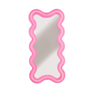 seletti rožinis neoninis veidrodis "supercurve tall"