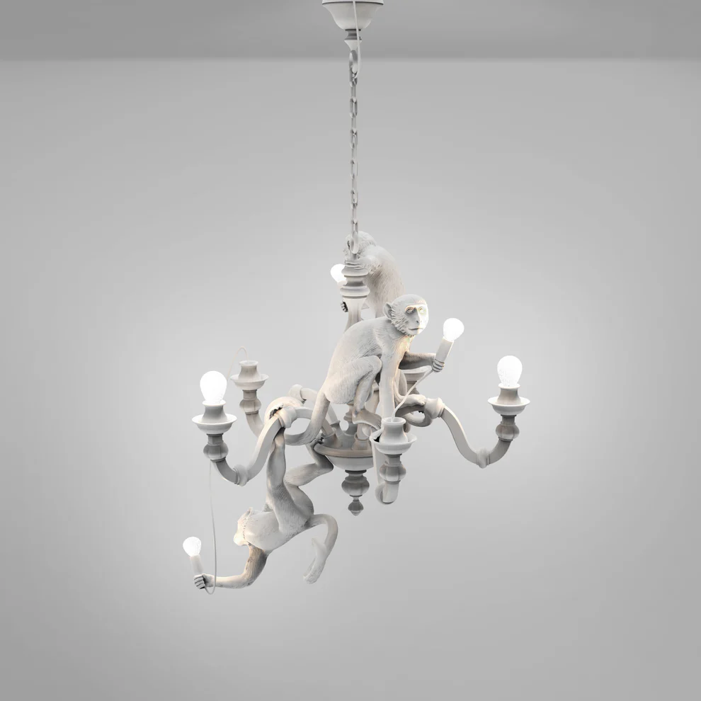 seletti dekoratyvinis pakabinamas šviestuvas "monkey chandelier" seletti dekoratyvinis pakabinamas šviestuvas "monkey chandelier"