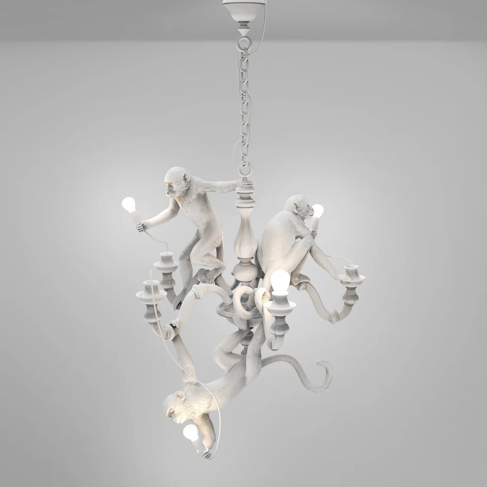 seletti dekoratyvinis pakabinamas šviestuvas "monkey chandelier" seletti dekoratyvinis pakabinamas šviestuvas "monkey chandelier"